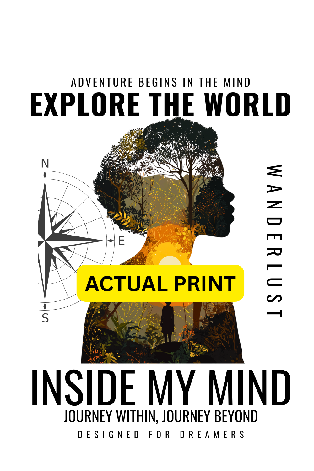 “Wanderlust Explorer Tee – Adventure Starts Within”