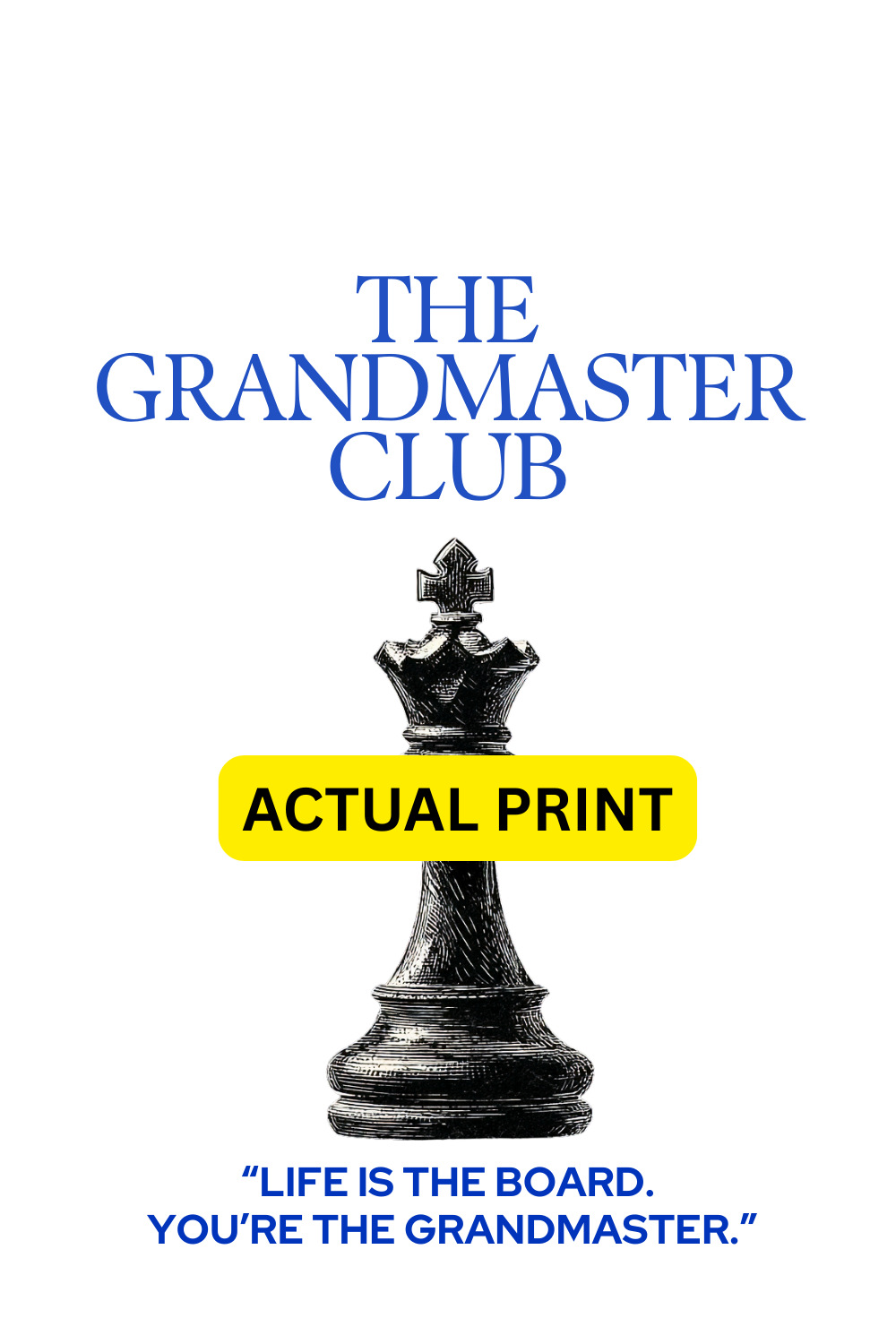 The Grandmaster Club Oversized Tee – White
