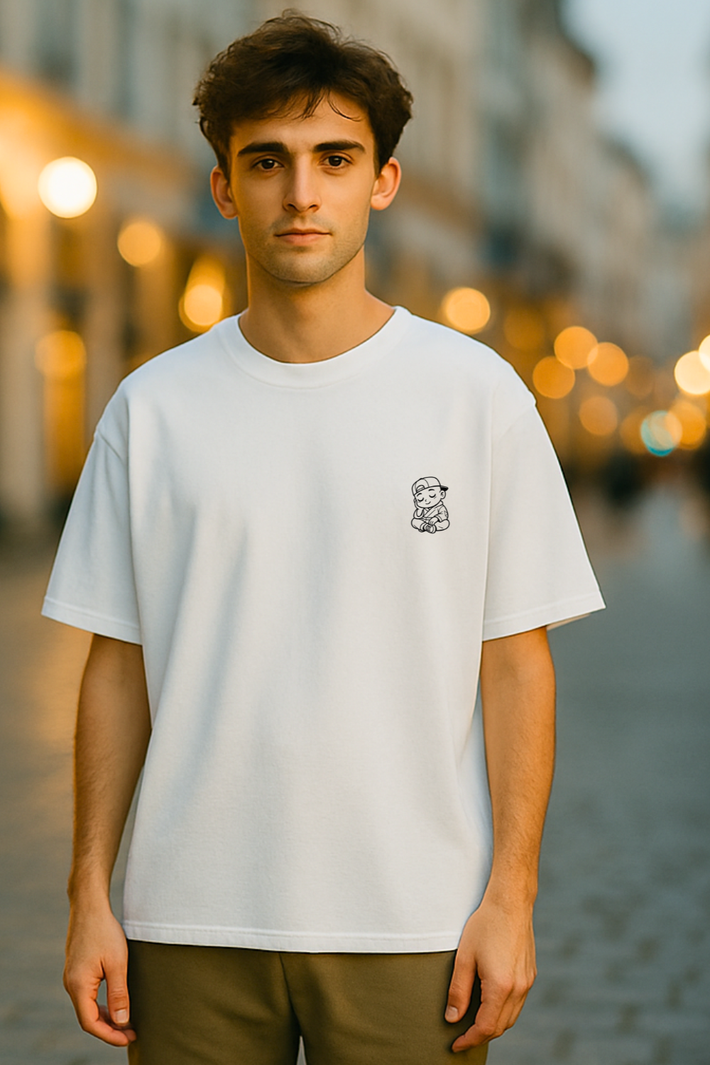 The Grandmaster Club Oversized Tee – White