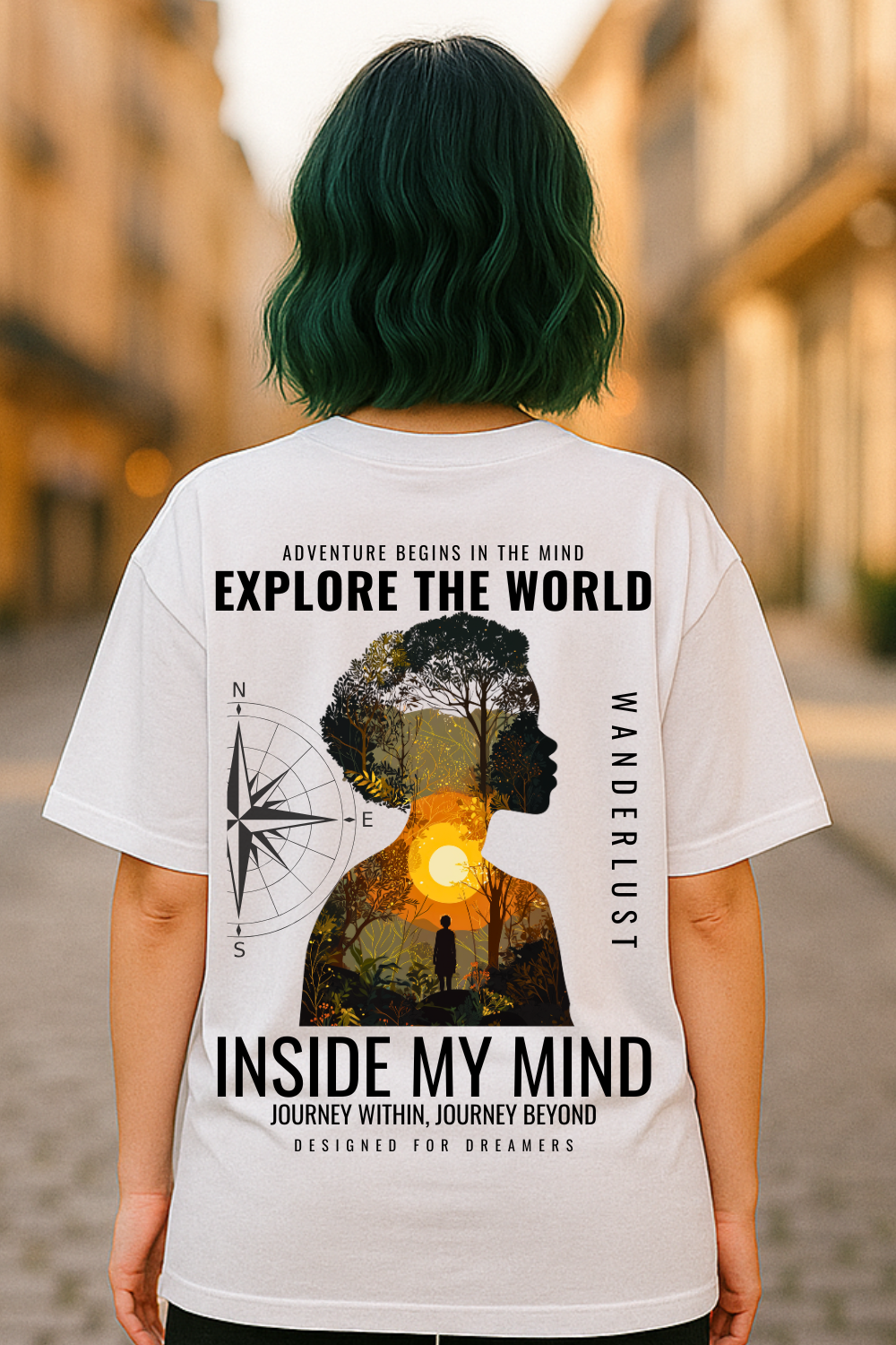 “Wanderlust Explorer Tee – Adventure Starts Within”