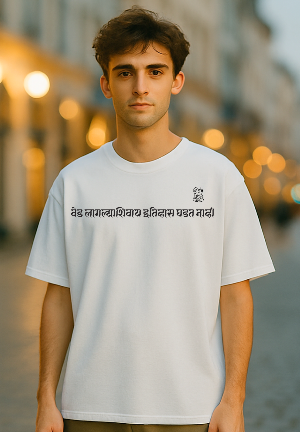 🖤 God Father – Chhatrapati Shivaji Maharaj Oversized Tee