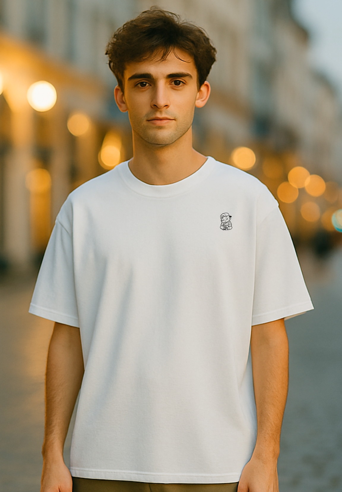Sound Inside My Mind – Oversized White T-Shirt
